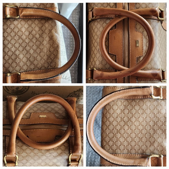 CELINE Macadam Boston Monogram Tan/Cream Duffle Bag UNISEX - Picture 8 of 16